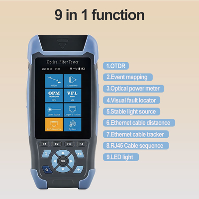 Ενεργός ζωντανή δοκιμή 1310 FONGKO FTTH Reflectometer οπτικών ινών 1550nm έξυπνος μίνι