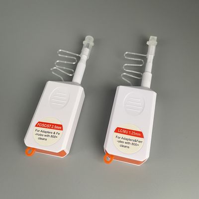 FC/SC/ST 2.5mm LC/MU 1.25mm Φύλλα οπτικής καθαριστικής πένας Μίνι μικρού μήκους οπτικό μοντέλο καθαριστικό φλάντζας