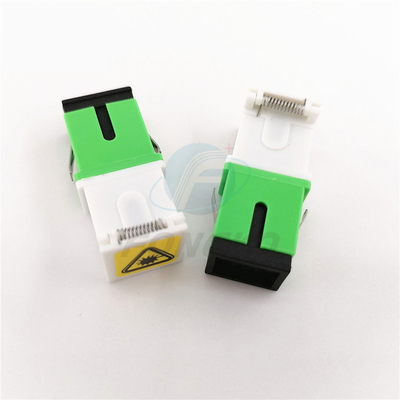 Singlemode άσπρος πράσινος της Shell μετάλλων σράπνελ προσαρμοστών SC/APC προσαρμοστής παραθυρόφυλλων οπτικών ινών αυτόματος