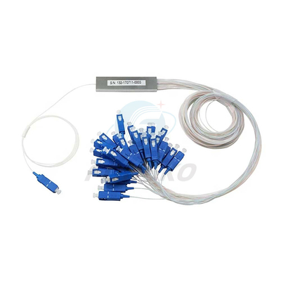 1x8 1 1*32 1*64 FTTH PLC Steel Tube Splitter SC UPC 0,9mm Φύλα οπτικής PLC Splitter