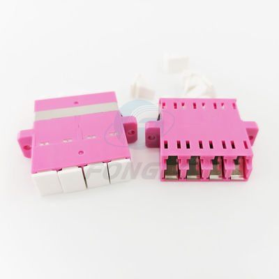 ποιότητας  Rose Quad Lc To Lc Coupler Multimode OM4 Cable To Fiber Optic Adapter Εργοστάσιο