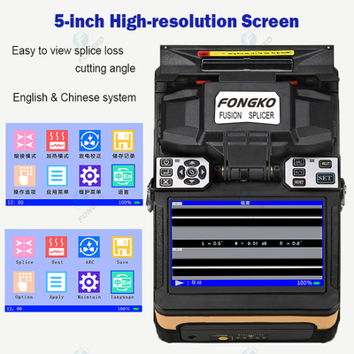 Splicer οπτικών ινών επίδειξης χρώματος LCD TFT, οπτική ίνα FONGKO που συνδέει τη μηχανή