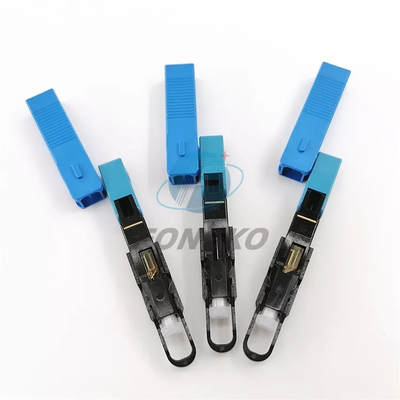 SC APC UPC Fiber Optic Fast Connector FTTH Οπτικός σύνδεσμος για καλώδιο πτώσης