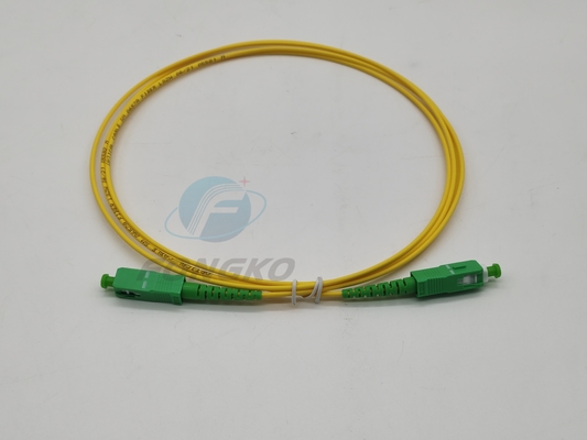 SC/APC προς SC/APC Οπτικό καλώδιο ινών οπτικής MM SM Simplex 9/125 G652D G657A