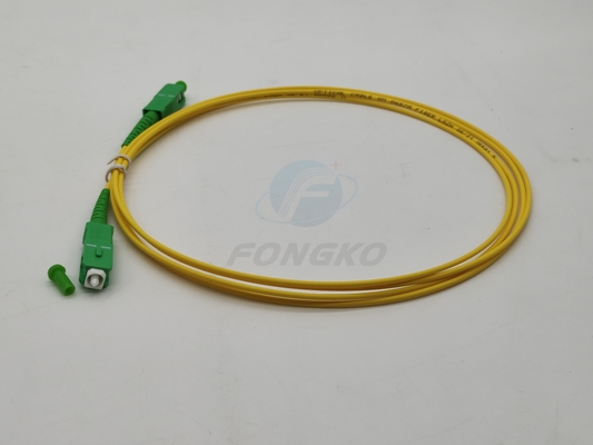 SC/APC προς SC/APC Οπτικό καλώδιο ινών οπτικής MM SM Simplex 9/125 G652D G657A