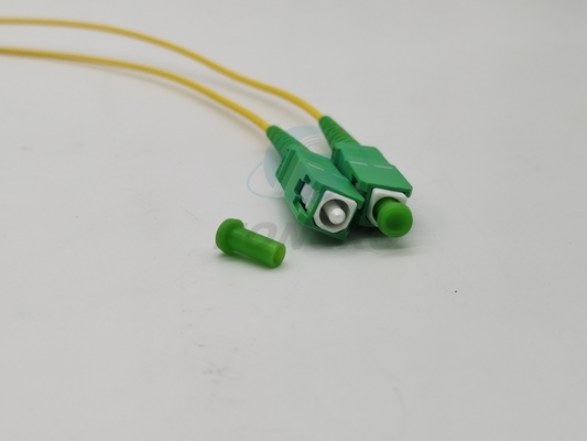 SC/APC προς SC/APC Οπτικό καλώδιο ινών οπτικής MM SM Simplex 9/125 G652D G657A