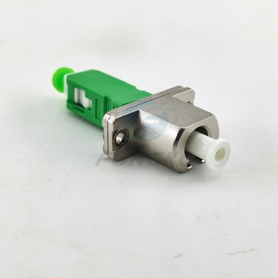 Simplex Simglemode Fiber Optic Adapter LC APC - SC APC FTTH Άντρας προσαρμογέα οπτικού μεταλλικού ζευγαριού