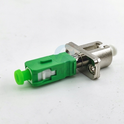 Simplex Simglemode Fiber Optic Adapter LC APC - SC APC FTTH Άντρας προσαρμογέα οπτικού μεταλλικού ζευγαριού