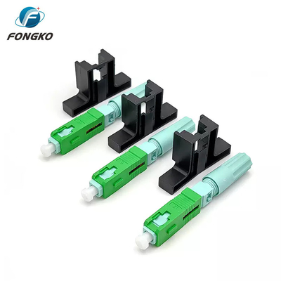SC APC Fiber Optic Fast Connector Πεδίο εγκατάσταση FTTH Quick Optical Connector
