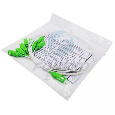 1*8 SC APC Fiber Optic PLC Splitter 1:8 Steel Tube FTTH Μίνι Οπτικό PLC Splitter