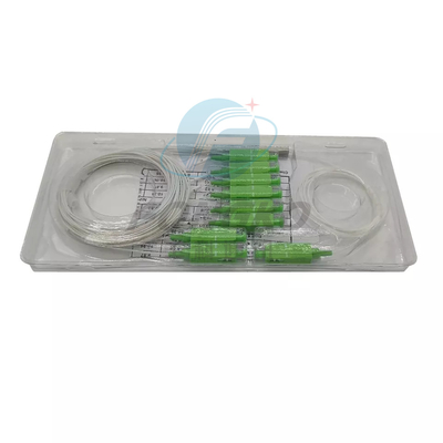 1*8 SC APC Fiber Optic PLC Splitter 1:8 Steel Tube FTTH Μίνι Οπτικό PLC Splitter