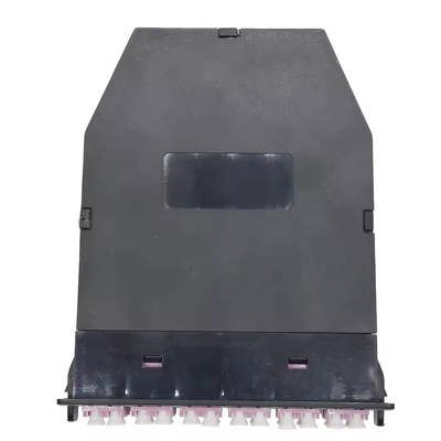 24F Μαύρη LC Duplex Multimode MPO MTP Fiber Cassette για 24 θύρες OM3 OM4 OS2 Πατσελ Πάνελ