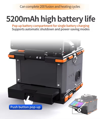 6 κινητήρες Fiber Optic Fusion Splicer 6S FTTH Μηχανή συγκόλλησης οπτικών ινών