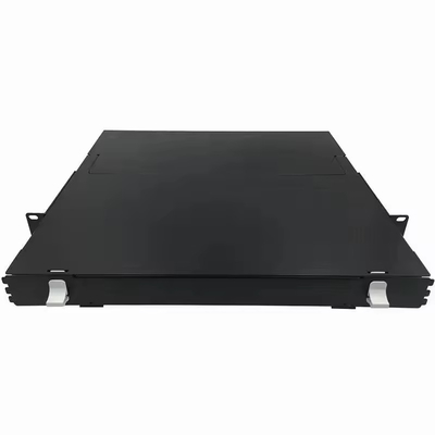 1U 144Core απλή οπτική ίνα διανομή κουτί patch πίνακα με δομή ράκα τοποθέτηση