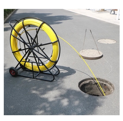 4.5-18mm Fiberglass Duct Rodder Fiber Optical Cable Pulling Machine Τραβηχτής οπτικών καλωδίων