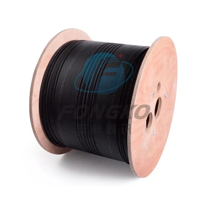 Εξωτερικό GJYXFCH 2*5mm FTTH Reel Drum Fiber Drop Cable LSZH Αυτοεξουσιαζόμενο οπτικό καλώδιο