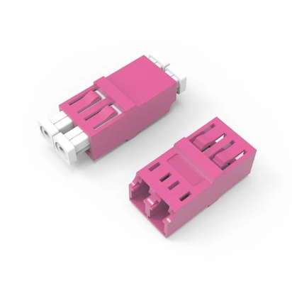 Δικτυακό σύστημα LC/PC προς LC/PC OM4 Multimode Flangeless Coupler OM4 Fiber Optic Network Adapter