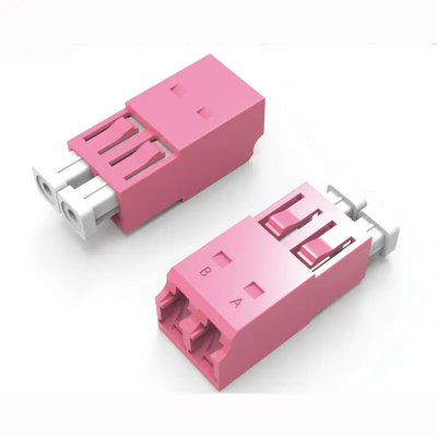 Δικτυακό σύστημα LC/PC προς LC/PC OM4 Multimode Flangeless Coupler OM4 Fiber Optic Network Adapter