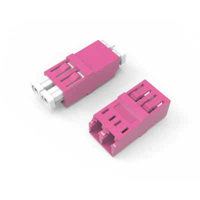 Δικτυακό σύστημα LC/PC προς LC/PC OM4 Multimode Flangeless Coupler OM4 Fiber Optic Network Adapter