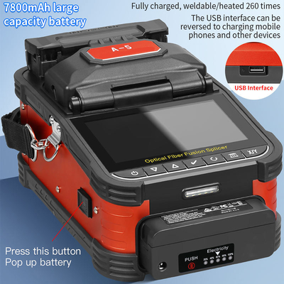 FONGKO Hot Products A-5 Οπτικό Σύνδεσμο Fusion Fiber Splicer Μηχανή Σύνδεσης Οπτικών ινών