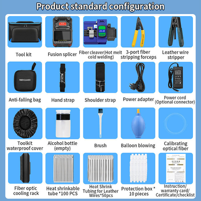 FONGKO Hot Products A-5 Οπτικό Σύνδεσμο Fusion Fiber Splicer Μηχανή Σύνδεσης Οπτικών ινών