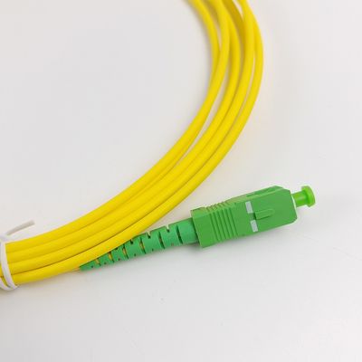 Οπτικό καλώδιο Patch Cord Κίτρινο Pigtail SC/APC G652D Single Mode LSZH 1M Simplex 2.0mm Fiber Optic Patch Cord