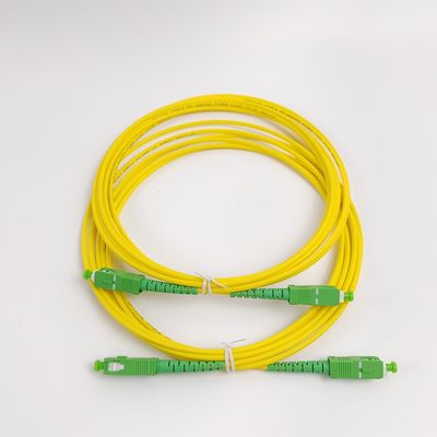 Οπτικό καλώδιο Patch Cord Κίτρινο Pigtail SC/APC G652D Single Mode LSZH 1M Simplex 2.0mm Fiber Optic Patch Cord