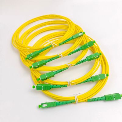Οπτικό καλώδιο Patch Cord Κίτρινο Pigtail SC/APC G652D Single Mode LSZH 1M Simplex 2.0mm Fiber Optic Patch Cord