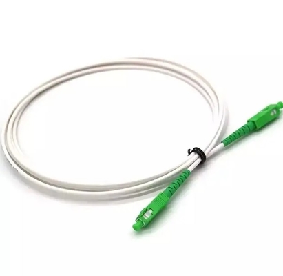 2mm 3mm FTTH Pigtails LSZH Λευκό οπτικό καλώδιο G652D G657A SC/APC οπτικό καλώδιο