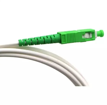 2mm 3mm FTTH Pigtails LSZH Λευκό οπτικό καλώδιο G652D G657A SC/APC οπτικό καλώδιο