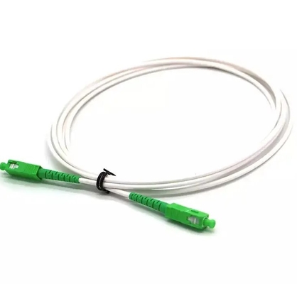 2mm 3mm FTTH Pigtails LSZH Λευκό οπτικό καλώδιο G652D G657A SC/APC οπτικό καλώδιο