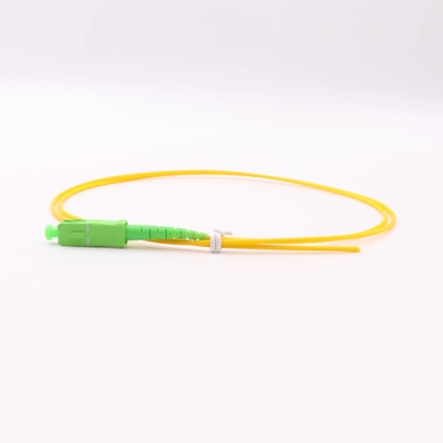 Λευκό/Κίτρινο Pigtail SC/APC G652D Μονάδα λειτουργίας LSZH 1M Simplex 2,0mm Fiber Optic Pigtails