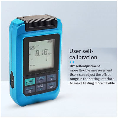 Μίνι μετρητής ισχύος οπτικών ινών 4 λειτουργίες Μετρητής ισχύος οπτικής με RJ45 Laser WIFI Δίκτυο επαναφορτιζόμενο OPM