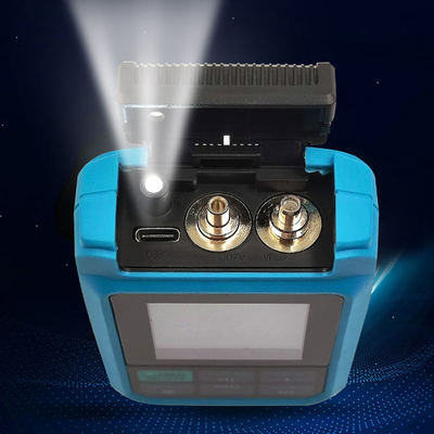 Μίνι μετρητής ισχύος οπτικών ινών 4 λειτουργίες Μετρητής ισχύος οπτικής με RJ45 Laser WIFI Δίκτυο επαναφορτιζόμενο OPM