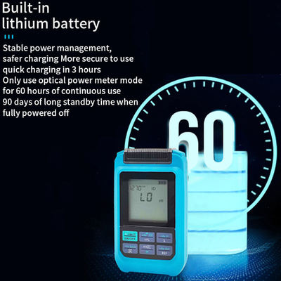 Μίνι μετρητής ισχύος οπτικών ινών 4 λειτουργίες Μετρητής ισχύος οπτικής με RJ45 Laser WIFI Δίκτυο επαναφορτιζόμενο OPM