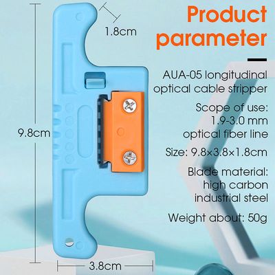 AUA-05 Απογυμνωτής χαλαρών ινών για 1.9-3.0mm FTTH Fiber Stripper Midspan Channel Tool