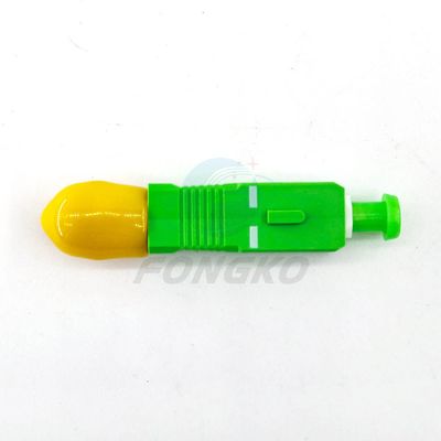 Fiber optic conversion adapter ST/APC female to SC/APC male simplex single mode hybrid adapter
