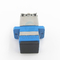 Μπλε μονοκατευθυντικός οπτική ίνα προσαρμοστής ΚΚ SC UPC με το παραθυρόφυλλο για το σύστημα δικτύων FTTX