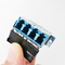 Μπλε αυτόματος παραθυρόφυλλων συνδετήρας προσαρμοστών DX lC UPC Sc διπλός με τη φλάντζα