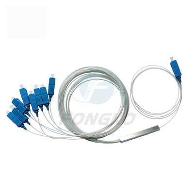 1x8 1 1*32 1*64 FTTH PLC Steel Tube Splitter SC UPC 0,9mm Φύλα οπτικής PLC Splitter