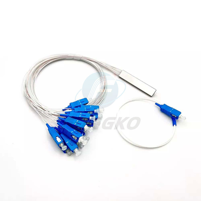 1x8 1 1*32 1*64 FTTH PLC Steel Tube Splitter SC UPC 0,9mm Φύλα οπτικής PLC Splitter
