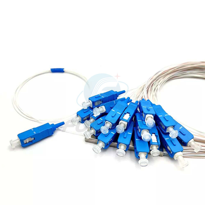 1x8 1 1*32 1*64 FTTH PLC Steel Tube Splitter SC UPC 0,9mm Φύλα οπτικής PLC Splitter