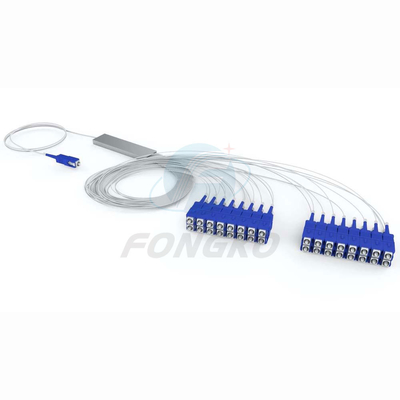 1x8 1 1*32 1*64 FTTH PLC Steel Tube Splitter SC UPC 0,9mm Φύλα οπτικής PLC Splitter