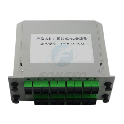 Οπτικός Splitter Mini Type Plc Sc Apc Splitter 1X16 Οπτική ίνα Εισαγωγή για Ftth