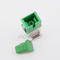 Άσπρος αυτόματος APC Sc τρόπου παραθυρόφυλλων ενιαίος συζευκτήρας οπτικός με το σράπνελ μετάλλων πράσινο