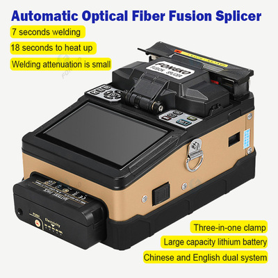 Splicer οπτικών ινών επίδειξης χρώματος LCD TFT, οπτική ίνα FONGKO που συνδέει τη μηχανή