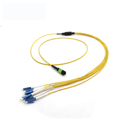 Καλώδιο οπτικής ίνας MPO Θηλυκό σε 8 12 24 πυρήνες LC UPC Μονοτροπικό καλώδιο διακλάδωσης